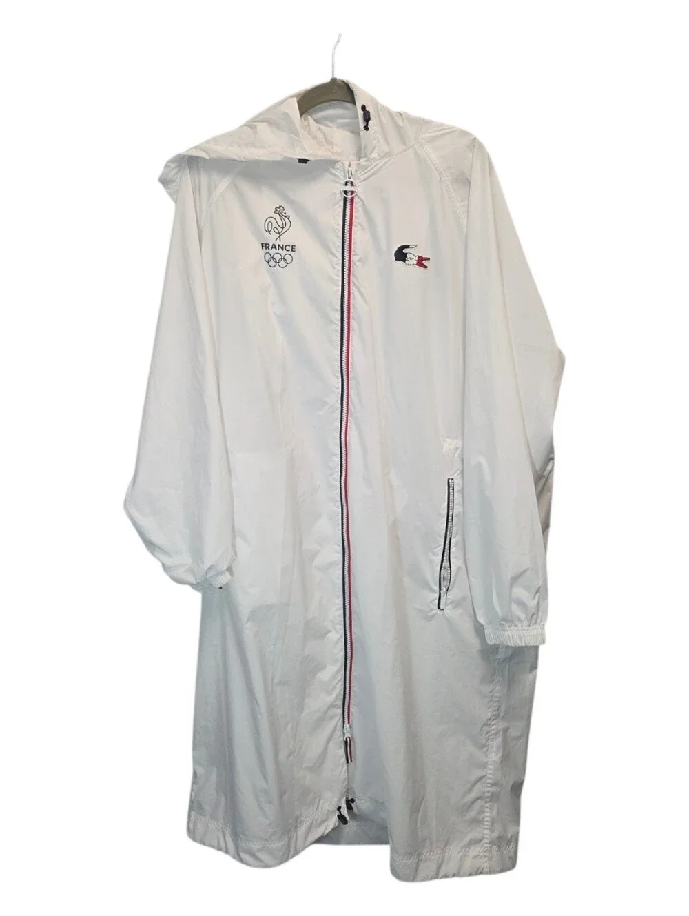 2016 Rio Olympics France Olympic Team Lacoste Sport Raincoat Packable Size Large